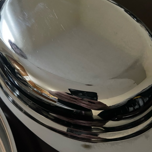 Glo Hill Canada Metal SS Serving Tray With Cherry Red Bakelite Handles - Picture 10 of 16